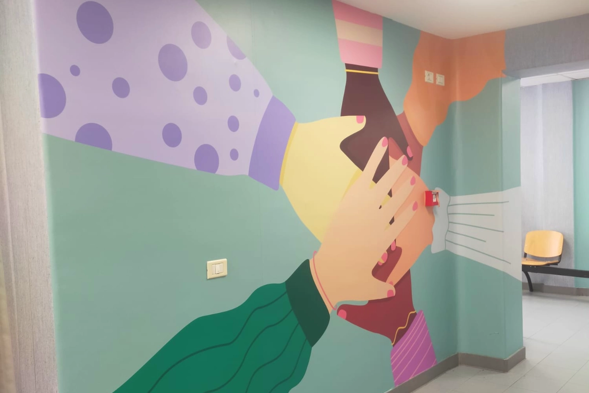 decorazioni_murali_ignifughe_personalizzate_ospedale_ostetricia_neonatologia