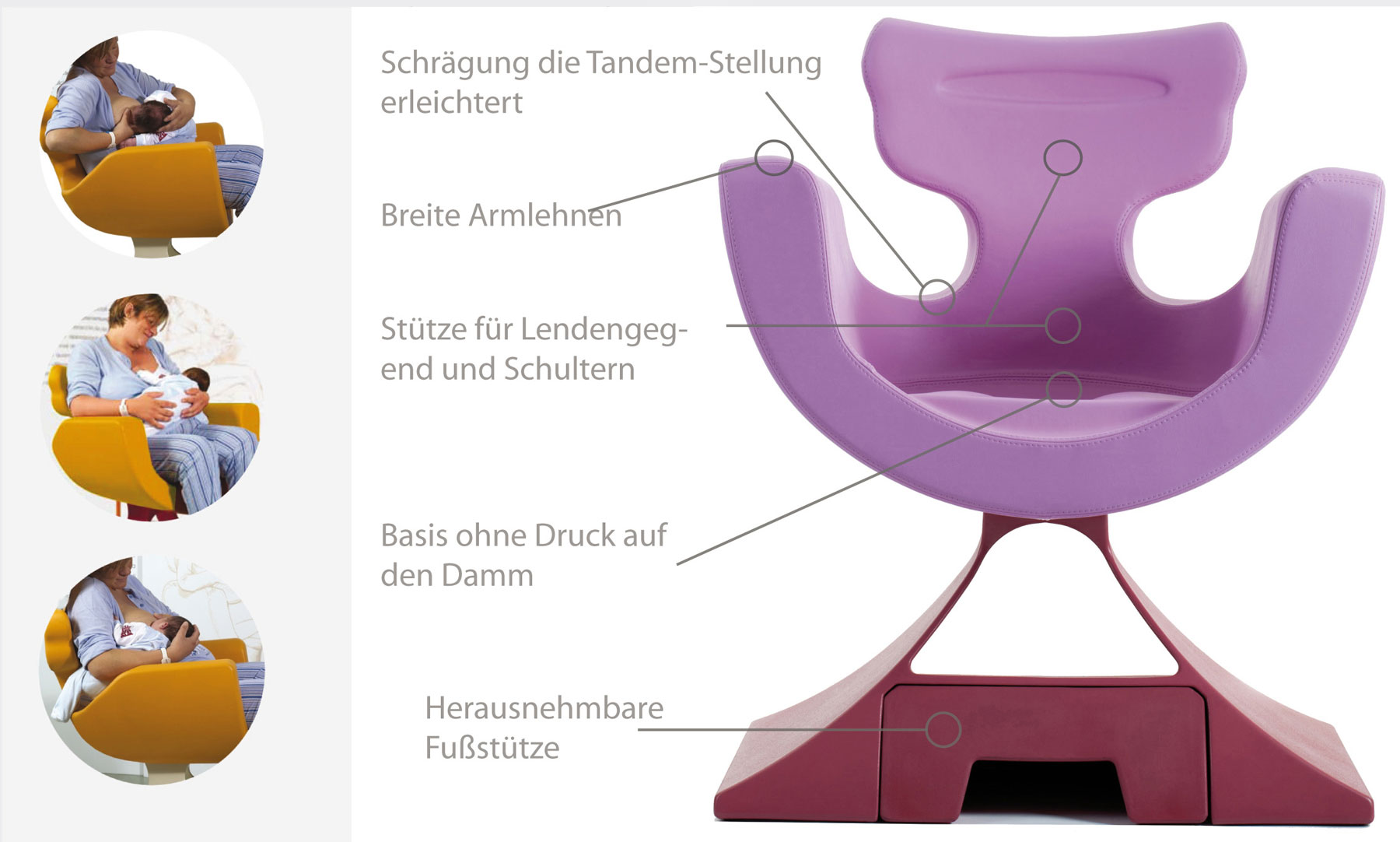 Poltrona per allattamento - Breastfeeding armchair - Stillstuhl - Sillón de lactancia - Fauteuil d'allaitement